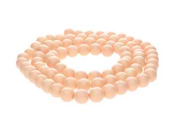 Milly™ satin / kula / 10mm / brzoskwiniowy / 85szt