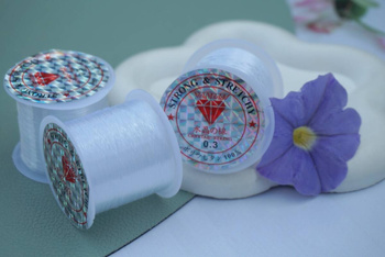 Żyłka jubilerska / 0.3mm / przezroczysta / 1 rolka / 40m