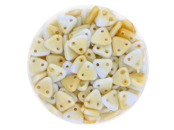 CZECHMATES™ / koraliki szklane / Triangle / 6mm / Silk / Blue - Taupe / 5g