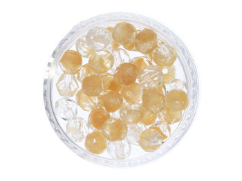 Firepolish™ / 4mm / Dual Coat / Crystal - Milky Lt. Topaz / 40szt