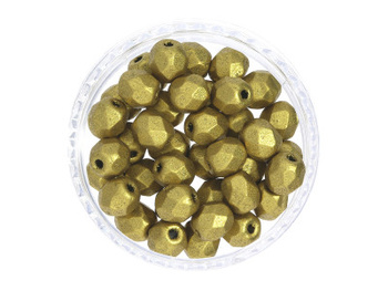 Firepolish™ / 3mm / Matte Metallic / Aztec Gold / 40szt