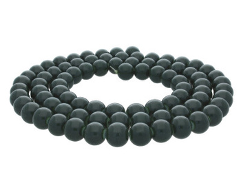 Koraliki powlekane / kula / 10mm / militarna zieleń / 85szt