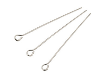 Szpilki / haczyki / stal chirurgiczna / 20mm / srebrny / 10szt