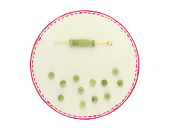 Jadeit / dysk /  przekładka / 4x2mm / jasny zielony / 20szt