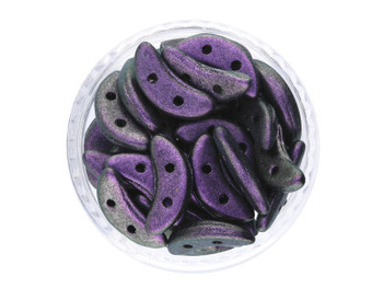 CZECHMATES™ / koraliki szklane / Crescent / 3/10mm / Polychrome / Black Currant / 5g