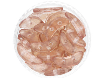 CZECHMATES™ / koraliki szklane / Crescent / 3/10mm / Transparent / Iced Coffe / 5g