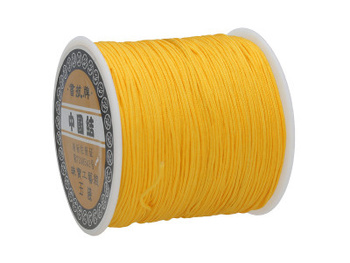 Macrammee™ / Sznurek do makramy / nylonowy / 0.8mm / ciemny żółty / 100m