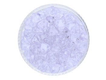 CZECHMATES™ / koraliki szklane / Triangle / 6mm / Transparent / Alexandrite / 5g