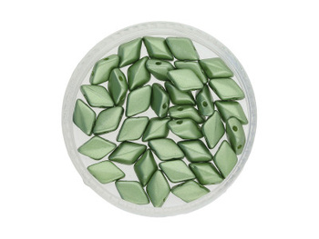 GEMDUO™ / 8x5mm / Pearl Coat / Olive / 5g / 35szt