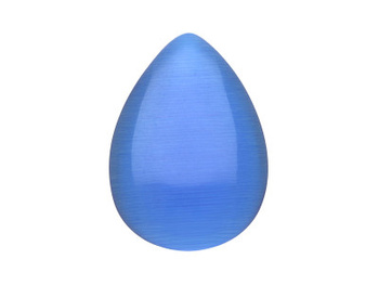 Kocie oko / kaboszon / kropla / 18x25x3.5mm / niebieski / 4szt