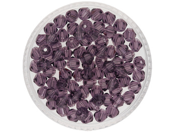 CrystaLove™ / kryształki szklane / bicone / 4mm / fioletowy / 92szt