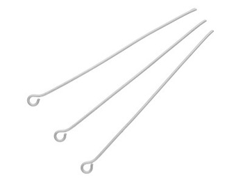 Szpilki haczyki / stal nierdzewna / 40mm / srebrny / 20szt