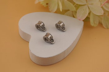 Krawatka ozdobna / stal chirurgiczna / 5mm otwór 3mm / srebrny / 1szt