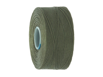 BEADSMITH™ / nić S-LON AA / nylon / Tex 35 / Olive / 68.5m