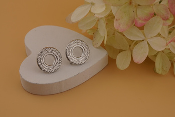 Sztyfty kółko / stal chirurgiczna / 13mm / srebrny / 2szt