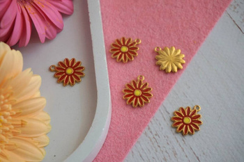 Gerber / zawieszka / stal chirurgiczna / 16mmx16mm / złoty / 1szt