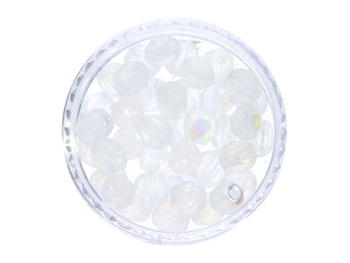 Firepolish™ / 4mm / Matte AB / Crystal / 40szt