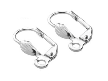 Bigle angielskie, klasyczne, zamykane / 17mm /kolor srebrny / 6 sztuk