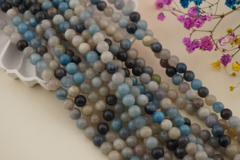 Amazonit mix / kula / 6mm / sznur / około 60szt