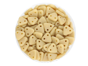 CZECHMATES™ / koraliki szklane / Triangle / 6mm / Matte / French Beige / 5g