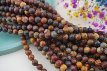 Jaspis Red Creek Picasso / kula / 6mm / multikolor / około 60szt