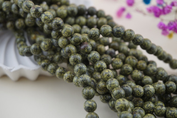 Serpentyn / kula / 6mm / sznur / około 60szt