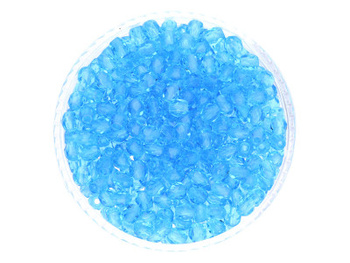 Firepolish™ / 3mm / Trasnaprent / Dark Aquamarine / 40szt