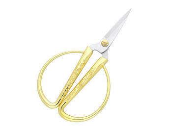 Smok i Feniks / nożyczki / stal chirurgiczna / 12cm / złocone / ostrze 4cm / 1szt