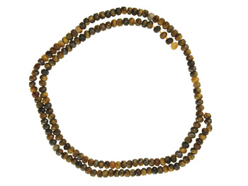 Tygrysie oko / rondelle / 2x3mm / ok 135 szt / 1 sznur