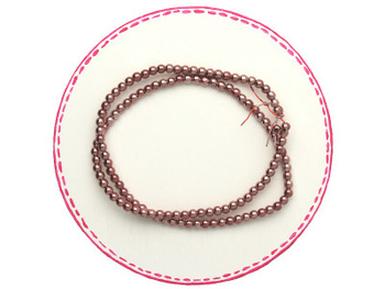 Hematyt / kula / 4mm / różowy / 100szt