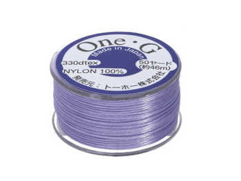 One-G™ / nić nylonowa do koralików / Lt. Lavender / grubość 0.35mm / 46m