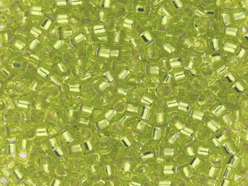 TOHO™ / Treasure 11/0 / Transparent Silver Lined / Lime Green / 5g / ~960szt