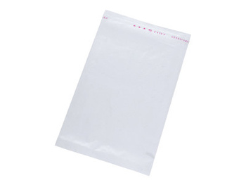 Woreczki celofanowe / z taśmą klejącą / 8x10cm + 3cm / przezroczyste / 100szt