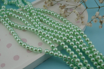 SeaStar™ / szklane perły / kula / 6mm / seledynowy / około 150szt