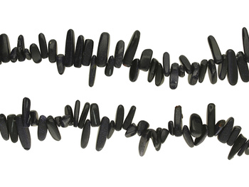 Noc kairu / nieregularne  / 11-23mm / czarny / ok 38szt / 1 sznur