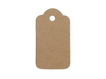 Etykiety do biżuterii / prostokątne / ozdobne / 33x18mm / kartonowe / 20szt