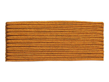 Sznurek do sutaszu chiński / ściśle pleciony / polyester / 3mm / rudy, metaliczny / 5m