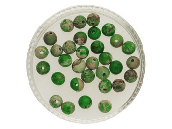 Jaspis cesarski / kula / 4mm / zielony / 20szt