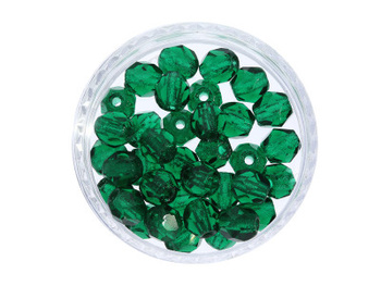 Firepolish™ / 4mm / Transparent / Dark Emerald / 40szt