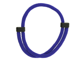 Baza męskiej bransoletki / regulowana, obwód max 8cm / poliester, stal chirurgiczna / niebieski / 1szt