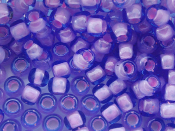 TOHO™ / Round 6/0 / Inside-Color / Aqua / Bubble Gum Pink Lined / 10g / ~160szt
