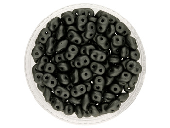 SuperDuo™ / 2.5x5mm / Powdery / Jet / 10g / ~140szt