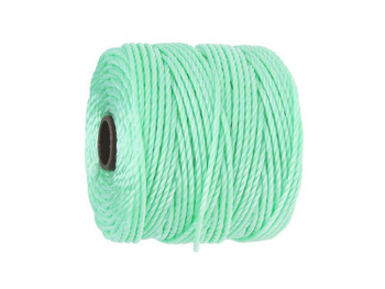 BEADSMITH™ / nić SuperLon™ Macrame / nylon / Tex 400 / Pastel Mint Green / 0.8mm / 32m