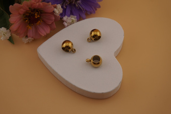 Krawatka ozdobna / stal chirurgiczna / 4,2mm / złoty / 2szt