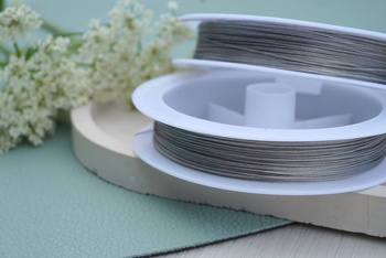 Linka jubilerska 0.45mm, stalowa / srebrny / 19m