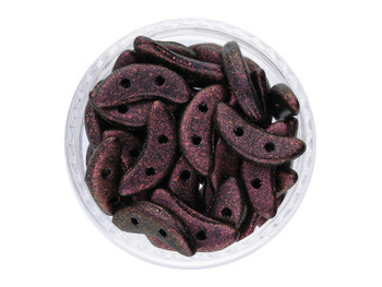 CZECHMATES™ / koraliki szklane / Crescent / 3/10mm / Polychrome / Rose / 5g