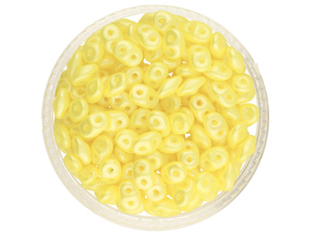 SuperDuo™ / 2.5x5mm / Pearl Shine / Yellow / 10g / ~140szt