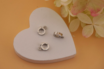 Krawatka odpinana / stal chirurgiczna / 9x7mm / srebrny / 1szt