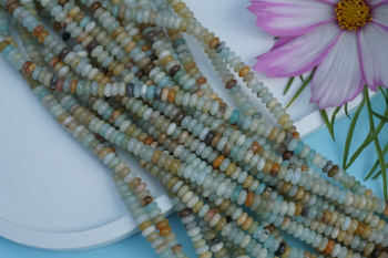 Amazonit / sznur kamieni / dyks / 4x2mm / 180szt