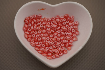 SuperDuo™ / 2.5x5mm / Pearl Coat - Paradise Pink / 10g